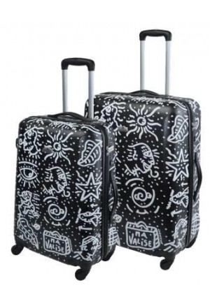 Set de 2 valises rigides SPIESSERT zippées-noir