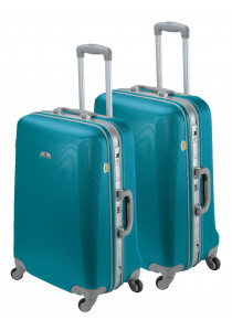 Set de 2 valises rigides Bleu lagon