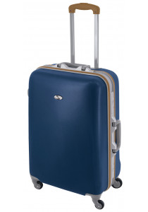 TRUMBEL TSA medium size suitcase 59 cm Navy-camel